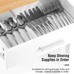 Yonn Rolling Kitchen Island with Solid Wood Top - Image 3