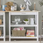 Moppi Solid Wood kitchen Island With Shelves - Image 12