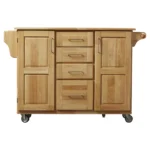 Wobbi Wooden Rolling Kitchen Island - Image 5