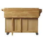 Wobbi Wooden Rolling Kitchen Island - Image 6
