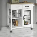Plippi Wood Rolling Kitchen Cart - Image 2