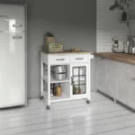 Plippi Wood Rolling Kitchen Cart - Image 3