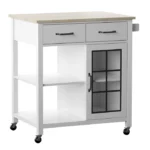 Plippi Wood Rolling Kitchen Cart - Image 4