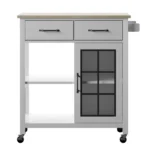 Plippi Wood Rolling Kitchen Cart - Image 5
