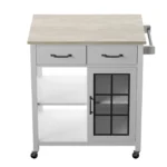 Plippi Wood Rolling Kitchen Cart - Image 6