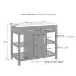 Flury Small Kitchen Island with storage - Image 8