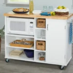 Moulden Small Kitchen Island with Wheels - Image 4