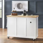 Moulden Small Kitchen Island with Wheels - Image 5