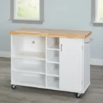 Moulden Small Kitchen Island with Wheels - Image 6