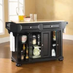 Talya Wide Rolling Kitchen Island
