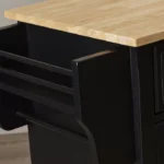 Talya Wide Rolling Kitchen Island - Image 3