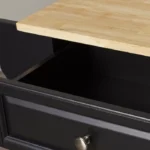 Talya Wide Rolling Kitchen Island - Image 4