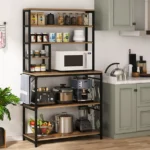 Stalli Kitchen Microwave Stand with Storage Shelves - Image 2
