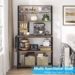 Stalli Kitchen Microwave Stand with Storage Shelves - Image 4