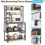 Stalli Kitchen Microwave Stand with Storage Shelves - Image 6