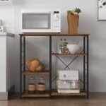 Bridu 3-Tier Wood and Metal Kitchen Stand - Image 3