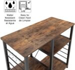 Bridu 3-Tier Wood and Metal Kitchen Stand - Image 6
