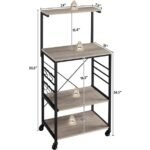 Carrol Kitchen Storage Stand with Wheels - Image 8