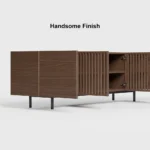 Sonama Wood TV Stand with Shelves - Image 7