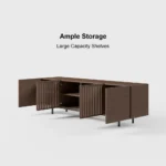 Sonama Wood TV Stand with Shelves - Image 10