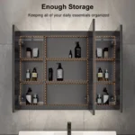 Ponny Modern LED Bathroom Mirror with Storage - Image 3