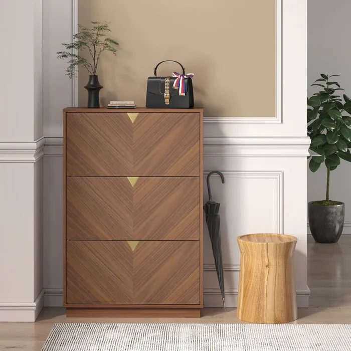 Sazia Wooden Shoe Storage Cabinet - Image 2