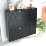 Crivi Wood Shoe Storage Cabinet - Image 2