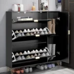 Crivi Wood Shoe Storage Cabinet - Image 6