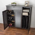 Petir Shoe Storage Cabinet - Black