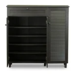 Petir Shoe Storage Cabinet - Black - Image 9
