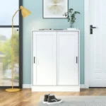 Fetati Shoe Storage Cabinet with Sliding Door