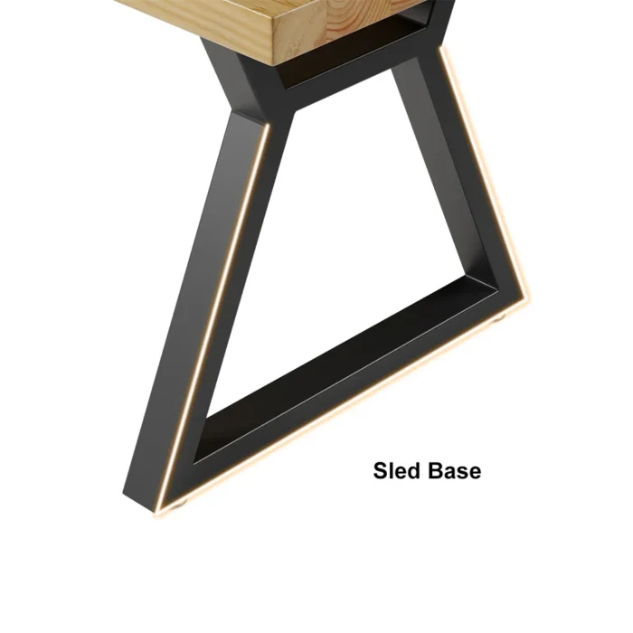 Separ Dining Table with Wood Top & Metal Frame - Image 7