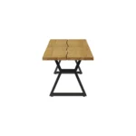 Separ Dining Table with Wood Top & Metal Frame - Image 9