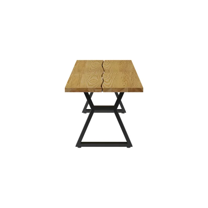 Separ Dining Table with Wood Top & Metal Frame - Image 9