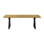 Separ Dining Table with Wood Top & Metal Frame - Image 10