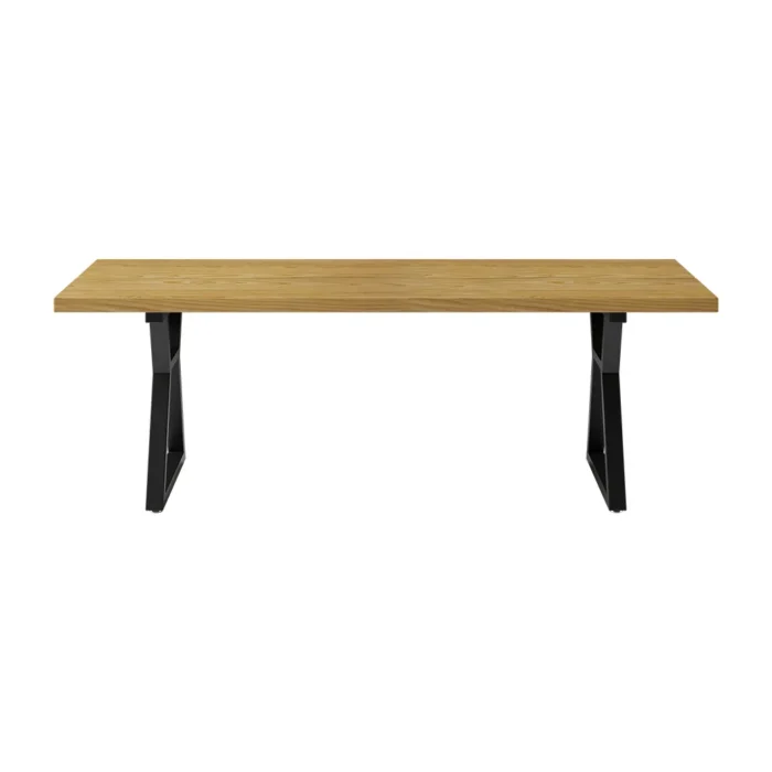 Separ Dining Table with Wood Top & Metal Frame - Image 10