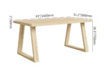 Timiz Rectangular Dining Table - Image 14