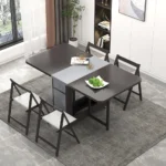 Sai Rectangle Folding Dining Table Set