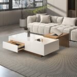 Crova Coffee Table with a Sliding Storage - Image 3