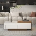 Crova Coffee Table with a Sliding Storage - Image 4