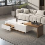 Crova Coffee Table with a Sliding Storage - Image 7