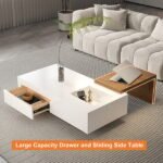 Crova Coffee Table with a Sliding Storage - Image 8