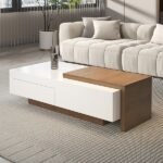 Crova Coffee Table with a Sliding Storage - Image 11