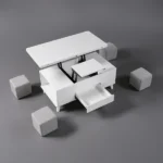 Smila Multifunctional coffee table - 5 pieces - Image 4