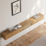 Ajari rattan and wood TV stand - Image 3
