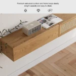Ajari rattan and wood TV stand - Image 8