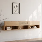 Ajari rattan and wood TV stand - Image 9