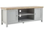 Sleek grey TV table - Image 2