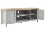 Sleek grey TV table - Image 3