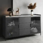 Lekan Modern Sideboard Cabinet Natural wood - Image 2